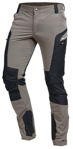 PUMA Workwear Pro-One Wanderhose Herren - Robuste Outdoor Hosen für Herren - Mit verstärktem Nylon für Langlebigkeit - Trekkinghose mit 4-Wege-Stretch - Verstellbarer Knopfleiste - L - Desert Brown