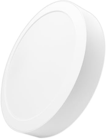 LED ATOMANT Plafoniera LED Superficie rotonda 225mm, 18W, Colore bianco freddo (6500K), 1650 Lumen, Driver integrato, Per soffitto Cucina Bagno