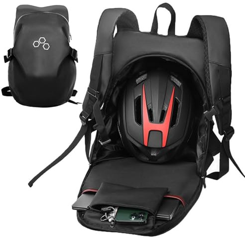 Mochila de moto - suave para motocicleta y tendencia de capacidad, organizador largo para ciclismo, competición, trabajo en casa, viajes, explorati