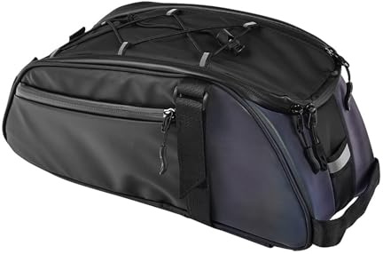 MEXITAL bolsa trasera bicicleta, Portabicicletas Bolsa Asiento Trasero, Alforjas para Bicicleta, impermeable de PVC, bolso de hombro, bolso de mano, Portaequipajes Alforja Multifuncional Extensible
