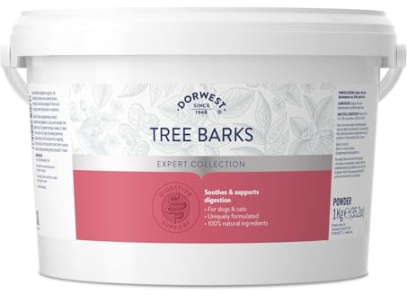 DORWEST HERBS Tree Barks Powder for Dogs and Cats, 1kg, Slippery Elm Powder – Soothes Digestion & Upset Tummies, Eases Discomfort, Natural Formula