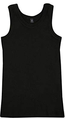 DILLING Kids' Tank top - Organic Merino Wool Black 3-4 Years