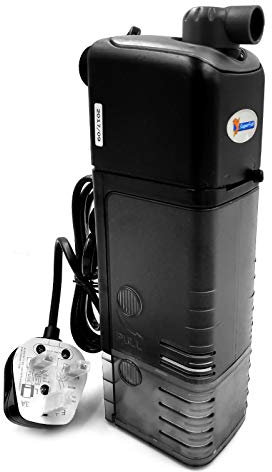Superfish Compact Aqua-Flow 300L Internal Filter 540L/H Flow Fish Tank Aquarium Filtration Flow Adjustable Easy Clean