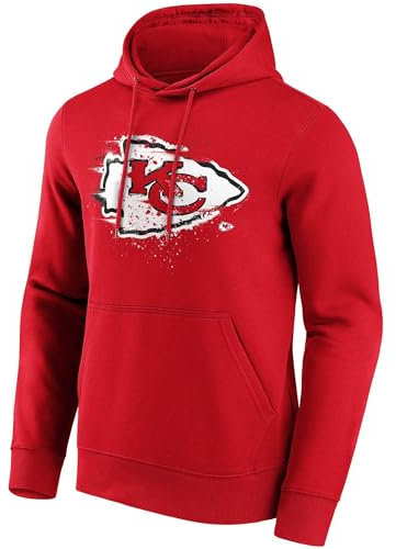 Kansas City Chiefs NFL Hoodie Kapuzenpullover Sweatshirt ** Splatter Crest Graphic ** (XL)