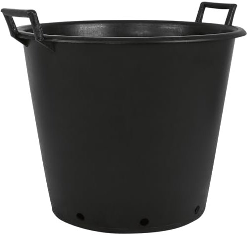 Erhard-Trading Pflanzcontainer mit Griff Baumschulcontainer schwarz (? 50 cm / 45 Liter)