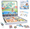 ASTARON Magnetspiel Magnetische Puzzle für Kleinkinder, Pädagogisches Reisespiel Auto-Flugzeug Aktivitäten für Kinder, Kinder ab 3