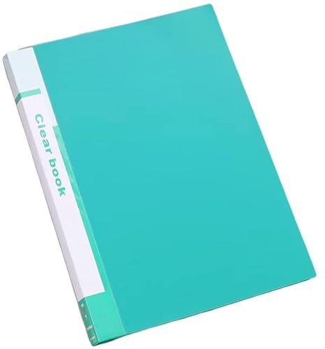 Cartella portadocumenti Raccoglitore B4 con buste in plastica, 60 tasche, libro di presentazione, portfolio artistico, cartelle trasparenti for opere d'arte, foto e documenti organizer per documenti