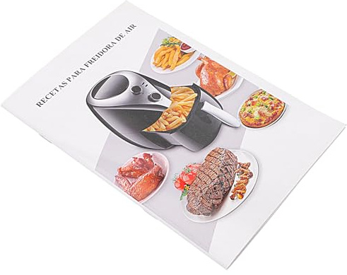 VICASKY Ricettario per Friggitrice ad Aria Compatto e Leggero Ricette Facili per Forniture Cucina Libro di Ricette per Friggitrice ad Aria Calda per Uso Domestico e Portatile