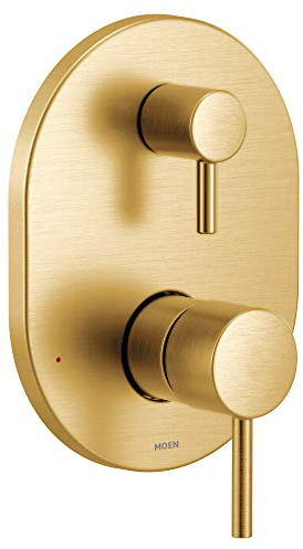 Moen UT3290BN Align M-CORE 3-Series 2-Handle Shower Trim with Integrated Transfer, Valve Required, Brushed Nickel