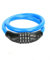 Fahrradschloss Kabelschloss, Zahlenschloss Fahrrad Schloss Cable, Fahrradschloss mit Zahlencode, 4 Stellig Sicher Diebstahlschutz Kabelschloss, Mountainbike Motorrad Scooter Universal, Blau