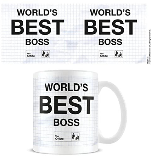 Pyramid International The Office Mug (World's Best Boss Mug Design) in Presentation Gift Box - Official Merchandise, Black