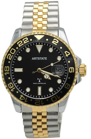 ARTSTATE Herrenuhr Radio Business Beliebte stilvolle Marke Wasserdicht Geschenk Funkuhr/Analoge Funkuhr für Herren