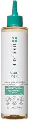 Biolage Siero Concentrato Riequilibrante per Cuoio Capelluto Grasso o Secco, Adatto a Tutti i Tipi di Capelli, Con Tè Fermentato e Acido Glicolico, Purifying Scalp Concentrate, Scalp Sync, 200ml