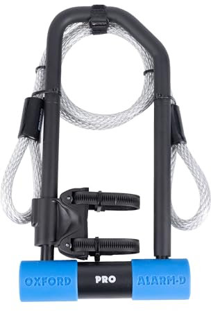 Oxford LK369 320 x 173mm + 1.2m Cable Alarm-D Pro Duo, Black/Blue, Set of 3 Pieces