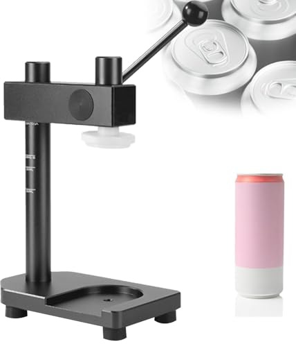 Sellador manual de latas y máquina de costura al vacío para uso doméstico y comercial, ideal para sellar alimentos enlatados y tarros