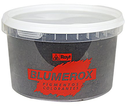 Rayt Blumerox 1188-81 Poudre pour intérieur et extérieur, ciment blanc ou gris, chaux et plâtre. Haute puissance colorante. Pigments de première qualité. Couleur noire 10, 750 g