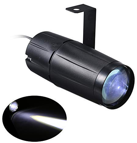 Lixada 10 W Pinspot Haz de Luz Luces de Discoteca Aparato de Iluminación para la Navidad Decoración del Hogar Bar Club PUB DJ Show Concierto