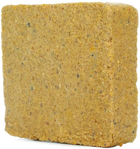 SQUAWK Suet Fat Blocks | Premium Grade Garden Wild Bird Food | Enhanced Formula | Naturally blended, High in Energy & Protein-Rich Feed | Full of Nutritious Fat, Fibre & Moisture (Worm & Insect, 3)