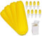 RECOIL Porta pannocchie, spiedini, porta-griffe doppie per barbecue, piatti per mais e kit spargi burro, include 8 supporti per pannocchie, 4 piatti per mais e spargi burro.