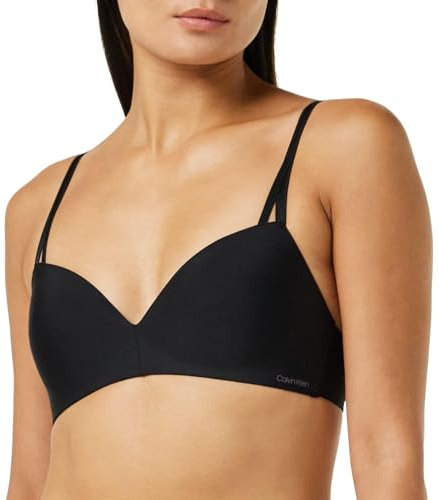 Calvin Klein Damen Push-Up BH Lift Demi ohne Bügel, Schwarz (Black), 70DD
