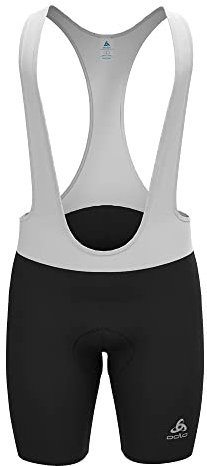 Odlo Herren Radshorts mit Trägern Essentials, White - Black, M