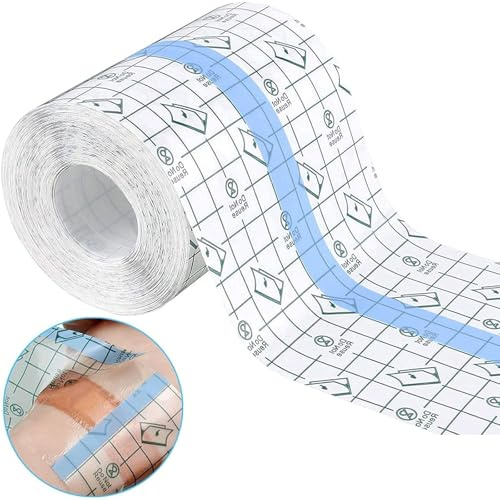10m*10cm Bandage Transparent ImperméAble, Pansement Tatouage Waterproof Pansement Etanche Sparadrap Medical TransparentPansement Bandage Tatouage Transparent Adhésif Médical Bandag Aiguille
