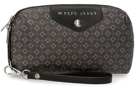 Pepe Jeans Bethany Bolso de Mano Negro 20x11x4 cms Piel sintética