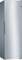 Bosch Serie 4 - Congelador Vertical NoFrost, alto 186 x ancho 60 cm, 242 L, Cajones BigBox para alimentos grandes, Sistema Multiairflow, Acero - GSN29VIEP
