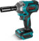 Cordless Impact Driver Electric Wrench Gun - 700N.m Lithium-Ion Impact Wrench for Makita, Brushless Motor 4 Speed Adjustment for Car Tyre (Machine Only)