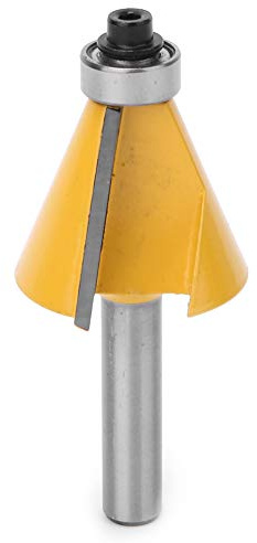 Broca Enrutadora Biselada de 15°, 22,5°, 30°, Cortador de Bordes de Chaflán con Vástago de 8 Mm, Fresado para Carpintería (22.5°)