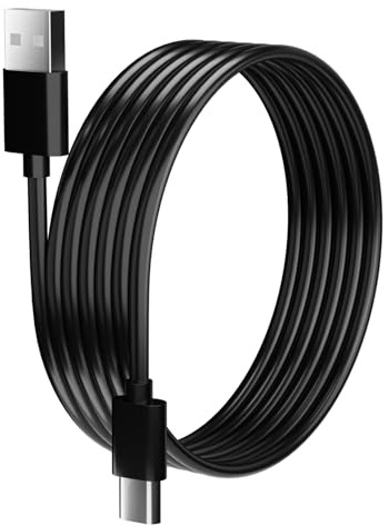 pluX Stromkabel für Fire TV Stick, extra lang, 5 m USB-Netzkabel, kompatibel mit Fire TV Stick, Roku Streaming Stick, Roku Premier