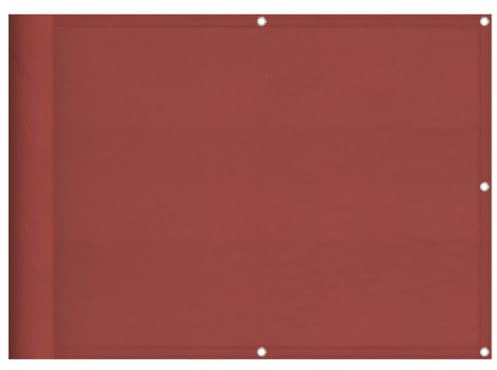vidaXL Balkon-Sichtschutz Terrakotta 75x1000 cm 100% Polyester-Oxford, Balkonsichtschutz, Balkonbespannung, Balkon Windschutz, Sichtschutz