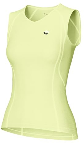 KUTOOK Maillot de Cyclisme Femme sans Manche Gilet Velo Rapide Séchage Respirant Haut Fonctionnel avec Motifs Réfléchissants Été V612
