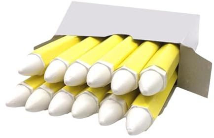 JISADER 12Pcs White Tire Marker Marks Damage on Wet and Dry Tires Car Paint Pen