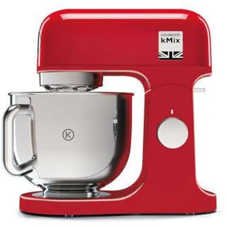 Kenwood KMX750AR Impastatrice Planetaria Kitchen Machine kMix, Robot da Cucina Mixer, 1000 W, 5 Litri, Acciaio, Plastica, Rosso