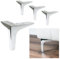P17 - Siena | Set mit 4 Füßen + 16 Schrauben | Chrom glänzend | Höhe 15 cm | Beine für Sofas, Möbel, Schränke, Sessel | Füße aus Metall für Moderne und Elegante Design-Einrichtung |