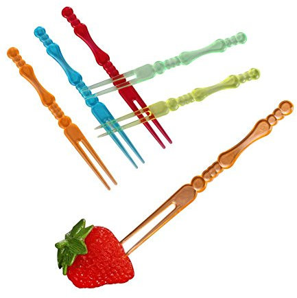 400 forchette in plastica per frutta, forchette per frutta e altri snack.