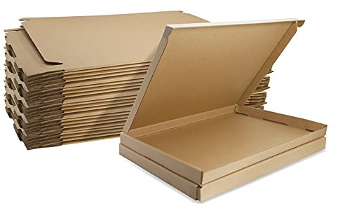 C4 A4 Royal Mail Large Letter PIP Boxes, 320x230x20mm Corrugated Cardboard Shipping Boxes, Small Postal Packaging Mailing Boxes for Business, Posting, Storing or Gift (Pack of 10)