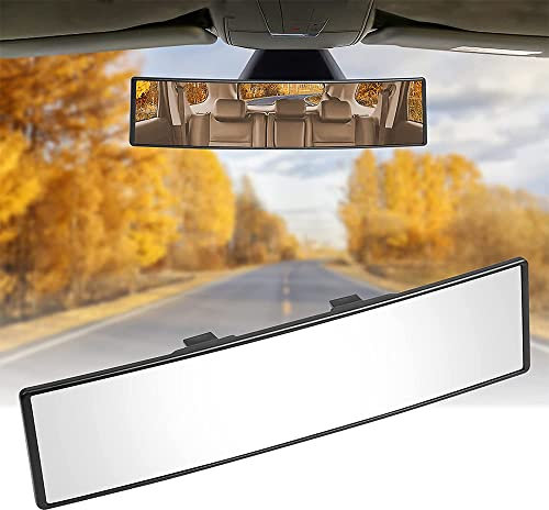 Espejo retrovisor interior curvado, espejos interiores, espejo retrovisor panorámico para coche, visión amplia espejo curvo para coche, SUV, furgoneta y camión