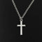 Bysonglezai Halskette Schmuck Jewelry Ketten Frauen Herren Necklace Einfache Klassische Mode Doppelseitiges Kreuz Anhänger Mädchen Kurze Lange Kette Halskette Damen Schmuck Rundkette