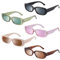 5-Pack Retro Sunglasses Women, UV400 Protection Vintage 90s Rectangle Sunglasses, Trendy Ladies Square Glasses for Teenage Girls Women (Multicolor)