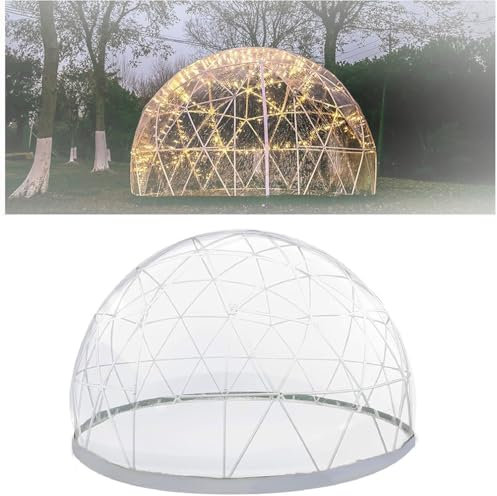 GAYAYAS Tenda a Cupola da Giardino con Tenda a Bolle, Tende a Cupola in PVC, Tenda a Cupola da Giardino con Serra Resistente alle intemperie, casa a Cupola da Giardino Trasparente per Esterni,2.9M