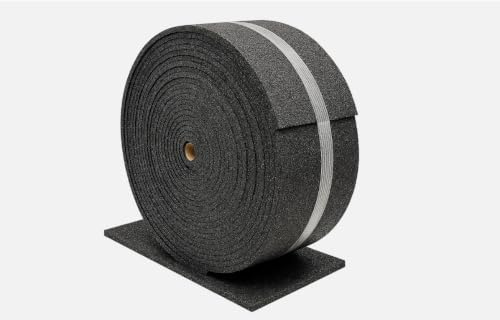 Rollo de Goma Antivibración 20 m x 60 mm x 3 mm para Terraza y Rastreles