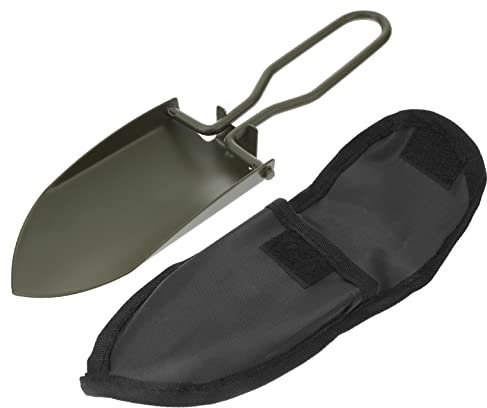 PartyKindom Pala De Jardinería Plegable para Exteriores Pala De Acero Inoxidable Herramienta De Jardín Portátil con Bolsa De Almacenamiento para Camping y Jardinería