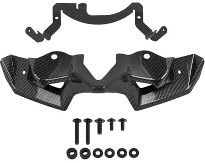 Alerón Moto para Kawasaki Z900 Z 900 2020-2024 Alerón Delantero Aerodinámico Alerones Delanteros Desnudos Kit Deflectores De ala Aerodinámicos(Twill Pattern)
