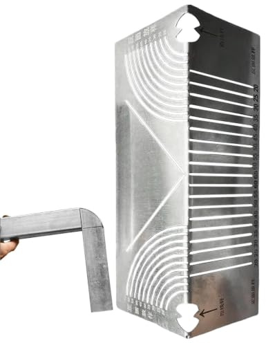 Strumento Per Marcare Curve Di Tubi - Metallo, Tracciatore Ad, Righello Da Disegno Regolabile | Strumenti Di Misurazione Del Goniometro, Strumento Di Marcatura Di Angoli E Per Carpenteria,