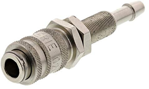 RS PRO Pneumatische Schnellsteckkupplung Messing, Metrischer M7-Stecker, Schlauchkupplung, 4mm Rectus 20, Rectus 91,