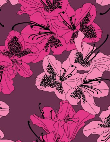 Rhododendron Notebook | Rhododendron Notepad | College Ruled Notebook | Notebook with Rhododendrons | 120 Lined Pages
