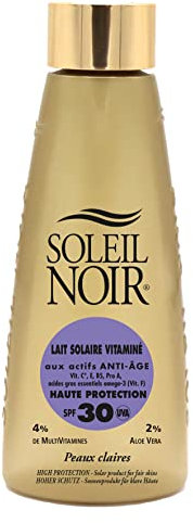 Soleil Noir Lait Solaire Vitaminé Haute Protection SPF30 150 ml