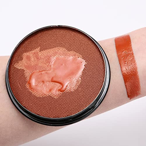 KARLOR Gesichtsfarbe 30g Aqua Make-up Schminke Facepainting Body Paint, wasserbasis professionell Schminkfarbe für Erwachsene Kinder Makeup Halloween Karneval Fasching Cosplay(Bronzefarbe)